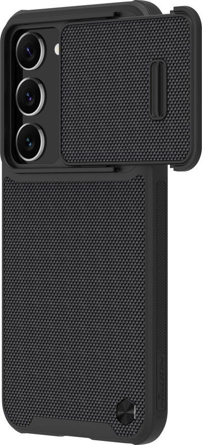 Mbulesë Nillkin Textured S Case për Samsung Galaxy S23, me kapak kamere, e zezë