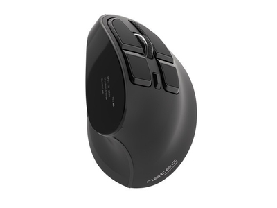 Вертикален бежичен глушец Natec Euphonie, 2400 DPI, Bluetooth 5.0, црн