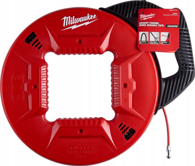 Tel për tërheqje kabllosh Milwaukee 4932472119, 30 m, 5 mm, i kuq