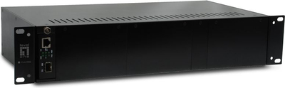 Shasi për media konverter LevelOne CVH-2000, 14 slote, për rack, e zezë