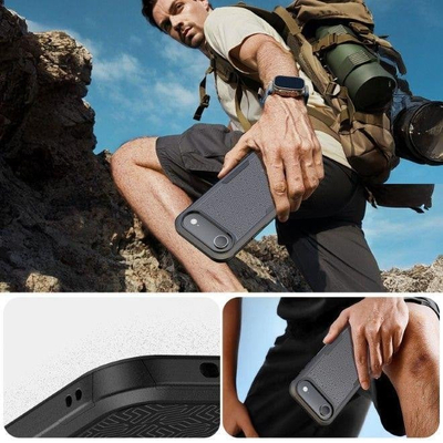 Куќиште за телефон Dux Ducis SHLD Series за iPhone 17 Air, заштита 3m, MagSafe, црна