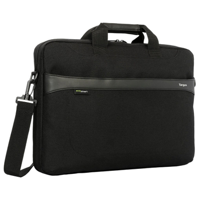 Çantë laptopi Targus GroLite EcoSmart Slim Brief, 15-16", me rrip në sup, e zezë