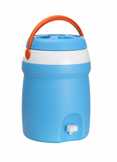 Termos për pije Gio Style Fiesta 10, 10.75 l, blu dhe portokalli