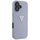 Kllëf telefoni Guess Metal Logo për iPhone 16, TPU, motiv 4G, vjollcë