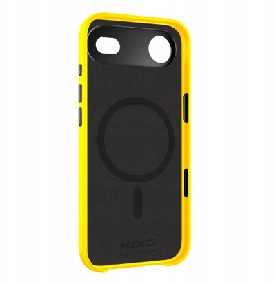 Маска за телефон YAXO Leather Gear Slim, MagSafe, за iPhone Air, жолта