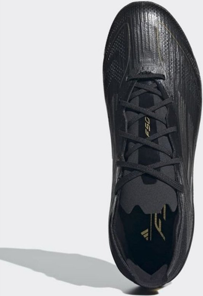 Këpucë futbolli Adidas F50 Pro FG Jr IF1358, për fëmijë, për bar natyral, të zeza