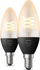 Llamba të zgjuara Philips Hue B39 Filament, set me 2 copë, LED 4.5W E14, dritë e ngrohtë