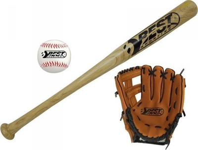Set bejsbolli Best Sporting Junior, shkop 61cm, dorezë 9.5", me çantë mbajtëse