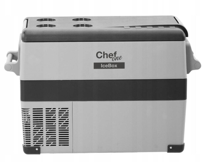 Frigorifer portativ Chefone IceBox CF45, 40L, 12V 230V, gri