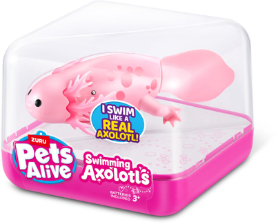 Играчка за вода Pets Alive Swimming Axolotl, плива во вода, за деца 3+, мешана боја