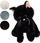 Loje me pellush mace MADE Plush Sitting Cat, 33cm, me ngjyra të përzime