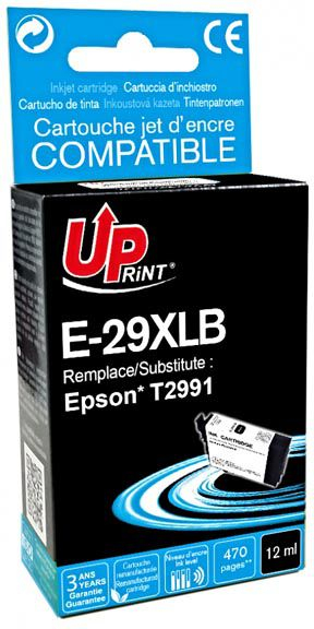 Кертриџ со мастило UPrint T29XL, 12 ml, црна