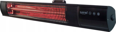 Ѕиден грејач Sunred Royal Diamond Dark RD-DARK-25, 2500W, со далечински управувач, црн