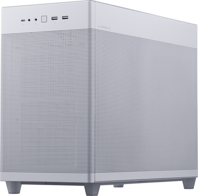 Kasa kompjuteri ASUS PRIME AP201, Small Tower, xham i temperuar, e bardhë