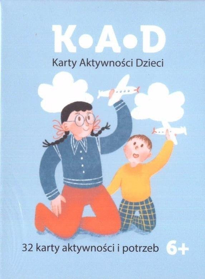 Lojë me letra Kad Children's Activity Cards, karta aktiviteti për kalamaj, në polonisht