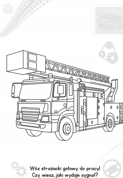 Libër për ngjyrosje Wydawnictwo Skrzat Specialist Vehicles, seri Brzdące Kolorują, për fëmijë