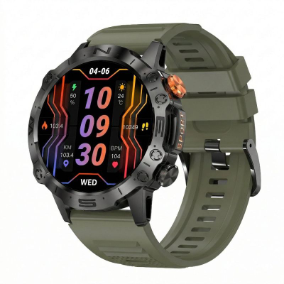 Паметен часовник Gravity GT20-7, Bluetooth, следење на срцев ритам, црн