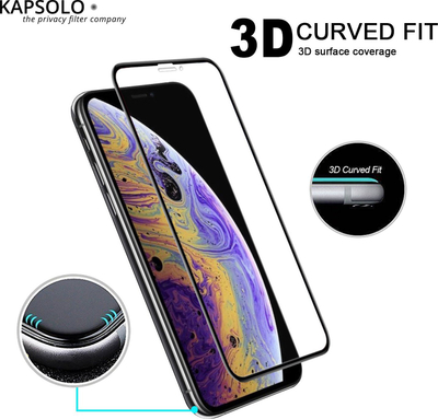 Xham mbrojtës KAPSOLO për iPhone 12 Pro Max, tempered glass, fortësi 9H, transparent