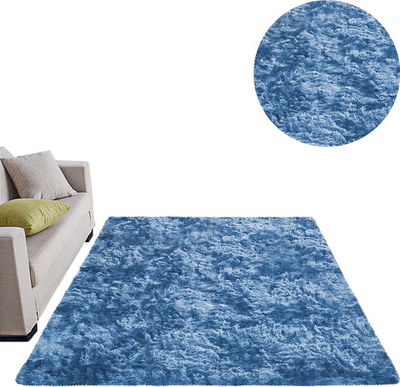 Strado Ombre Shaggy Тепих, 100x150 cm, Navy