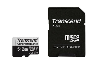 Kartë memorie Transcend 340S, 64GB MicroSDXC, UHS I Class 10, me adapter