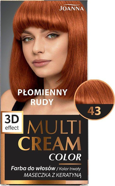 Ngjyrë për flokë Joanna Multi Cream, Nr. 43 Flaming Rudy
