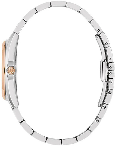 Orë dore për femra Bulova Surveyor 98P207, e argjendtë/ari rozë