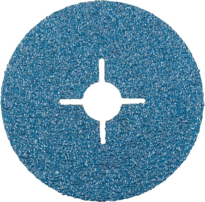 Disk fibra gërryes Zrcoria KFZ 125mm, me vrimë 22.23mm, granulim 24, blu