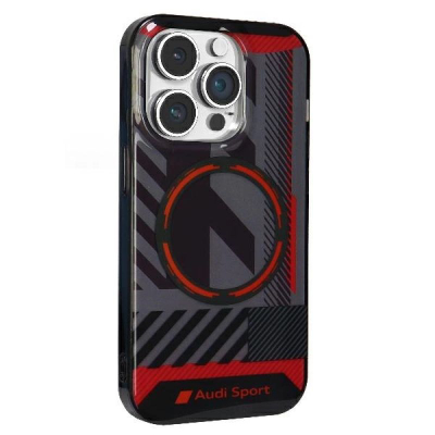Kapak telefoni Audi IML Sport MagSafe, për iPhone 14 Pro Max 6.7", hardcase, i zi