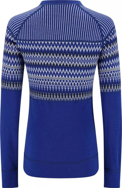 Bluzë termike gocash Kari Traa Silja LS, 100% lesh Merino, 235 g/m², blu