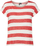 Maicë Vero Moda VMWIDE STRIPE Relaxed Fit, e kuqe/bardhë XS