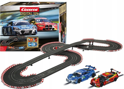 Set garash Carrera DIGITAL 124 Full Speed, pistë 9.3m, 1:24, shumëngjyrëshe