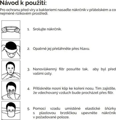 Shall mbrojtës për kalamaj RESPILON R-shield, antiviral, shumëngjyrësh