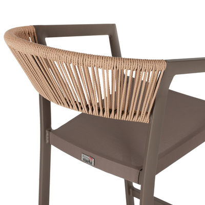 Stol bari alumini 56×58×105 cm (HM5892.03), bardhë