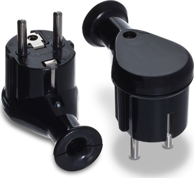 Priza këndore Volteo 2P+Z 16A 250V, e zezë