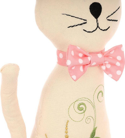 Figurinë mace për zbukurim Saska, 28cm, pranverë Pashkë, e bardhë