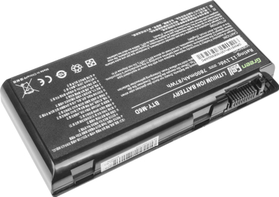 Bateri laptopi Green Cell PRO BTY-M6D, 7800mAh, 11.1V, e zezë