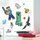 Декоративни налепници Microsoft Minecraft Decals, сет од 35 парчиња, повеќебојни