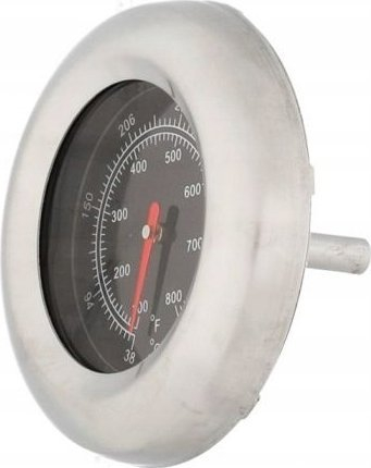 Termometër për grilë Mustang SST, 38–430°C, analog, metalik argjendtë