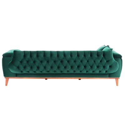 Divan-Shtrat 3 ulëse BENNINGTON, 240×95×80 cm HM3249.13, gjelbër