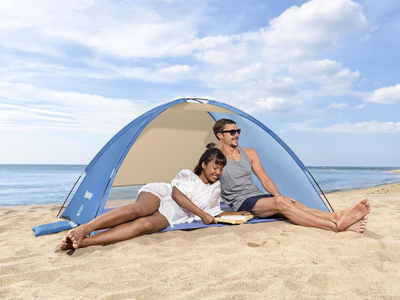 Çadër plazhi Bestway Beach Ground 2, UPF 80, modeli 2024, blu