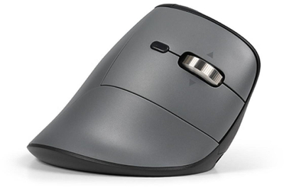 Mouse ergonomik BakkerElkhuizen FastForward Pro, pa kabëll RF Bluetooth, për dorën e djathtë, gri