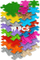Tapit puzzle ortopedik për fëmijë Askato MFK-025-1, set 19 copë, XXL, shumëngjyrësh