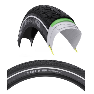 Gomë biçiklete WTB Groov-E Comp 27.5 x 2.4, 60tpi, shirit reflektues, e zezë