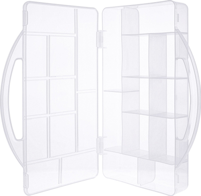 Kuti organizuese InLine Small Parts Box, 11 ndarje, 271x186x40mm, transparente