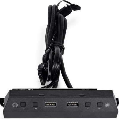 Modul ARGB dhe USB Lian Li për Lancool 216, 2x USB 3.0, i zi