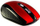Maus Media-Tech Raton, wireless, USB, i zi dhe i kuq