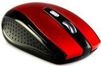Maus Media-Tech Raton, wireless, USB, i zi dhe i kuq