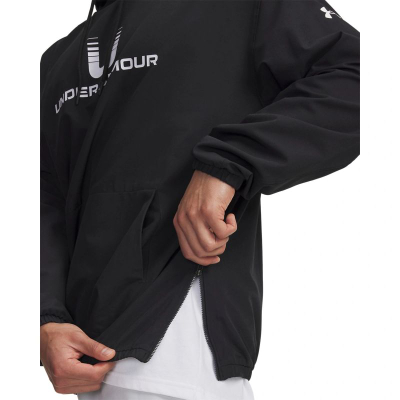 Bluze me kapuç Under Armour Unstoppable Woven për burra, sportive, e zezë