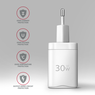 Karikues AXAGON ACU-PQ30, USB-A, USB-C, PD, QC4+, 30W, i bardhë