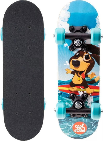 Skateboard për kalamaj Coolside Tofu Y Jr, dru panje, për 20 deri 50 kile, shumëngjyrësh